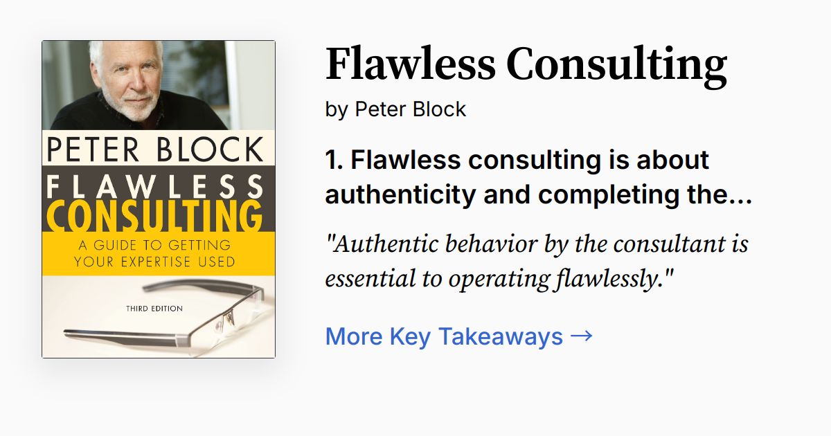 Cover of Flawless Consulting