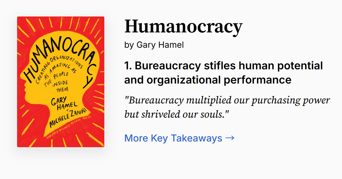 Cover of Humanocracy