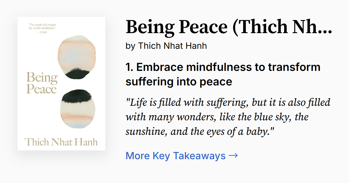 Cover of Being Peace