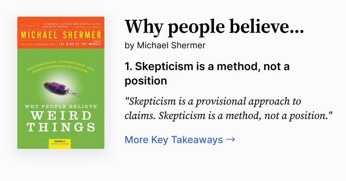 Cover of Why People Believe Weird Things