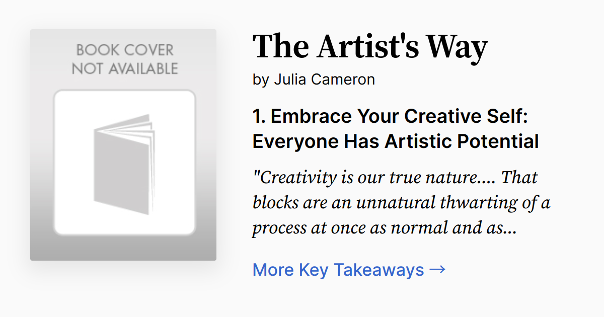 Cover of The Artist's Way