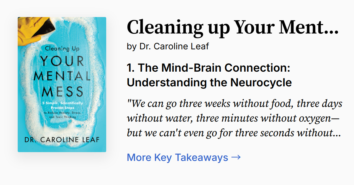 Cover of Cleaning Up Your Mental Mess