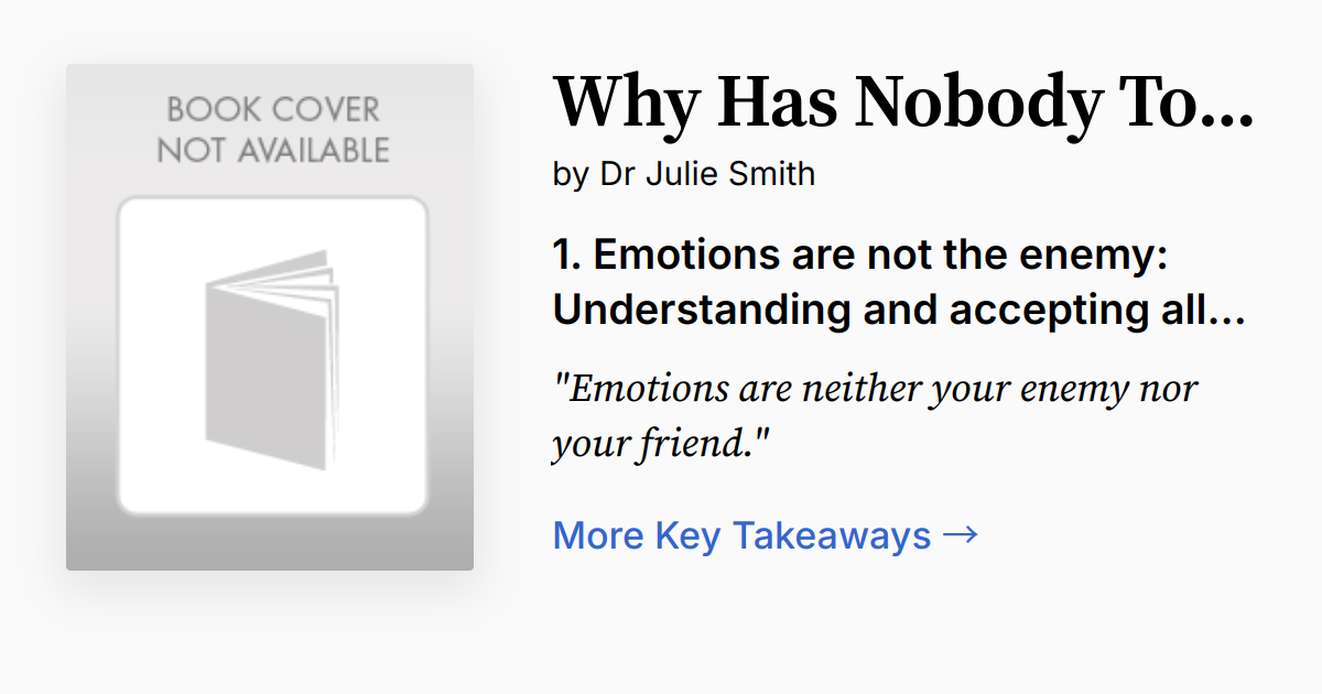 Cover of Why Has Nobody Told Me This Before?