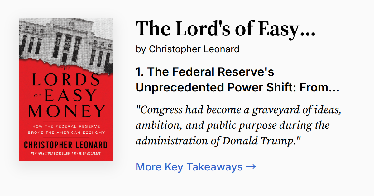 Cover of The Lords of Easy Money