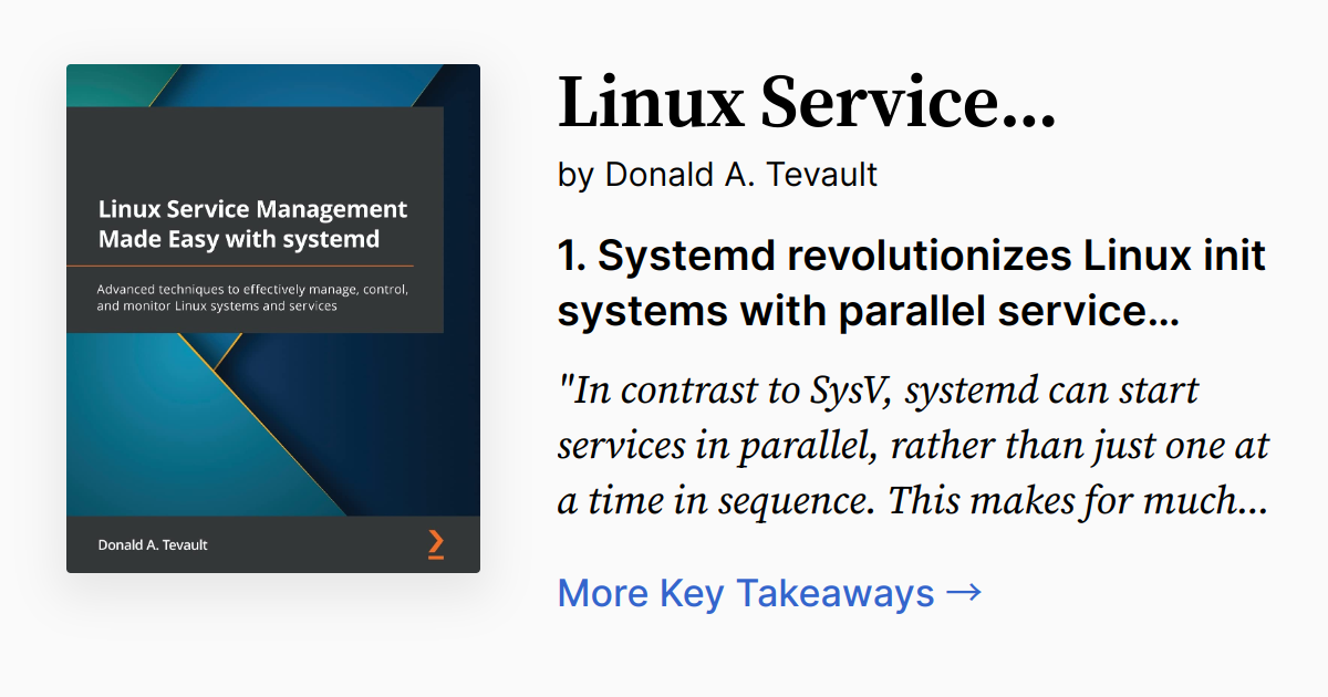 Linux Service Management Made Easy with systemd | Summary, Quotes, FAQ ...