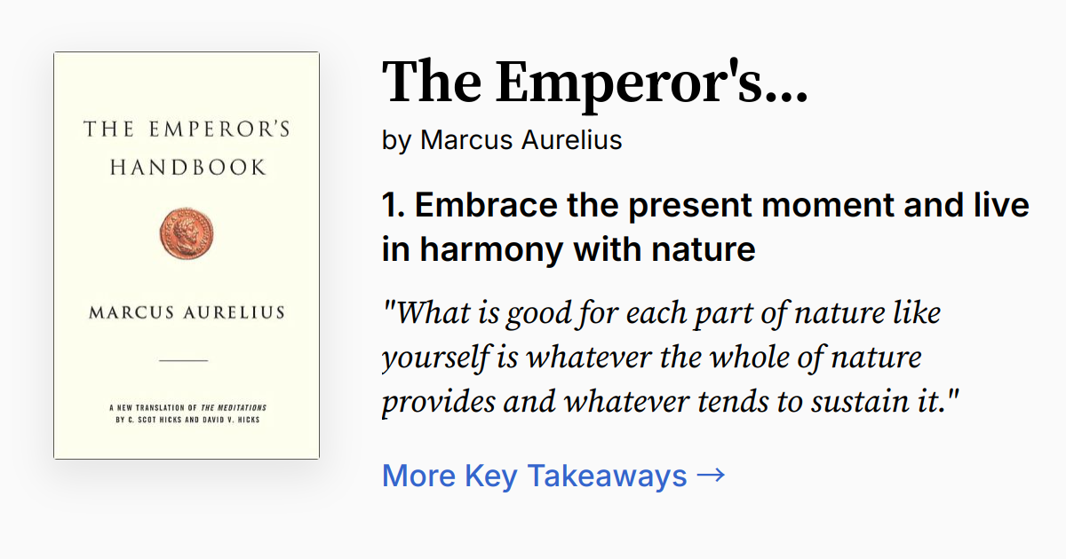 Cover of The Emperor's Handbook