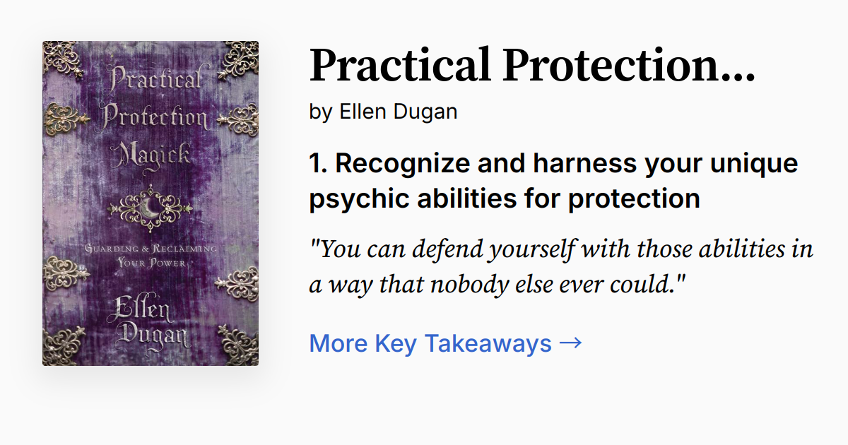 Practical Protection Magick | Summary, Audio, Quotes