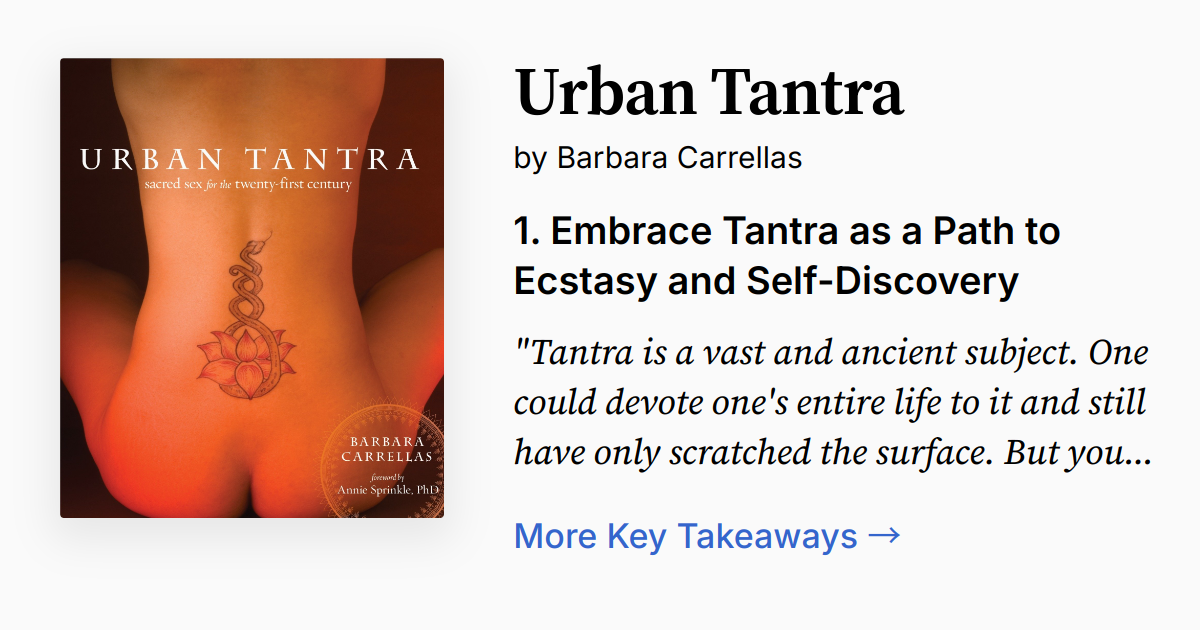 Cover of Urban Tantra