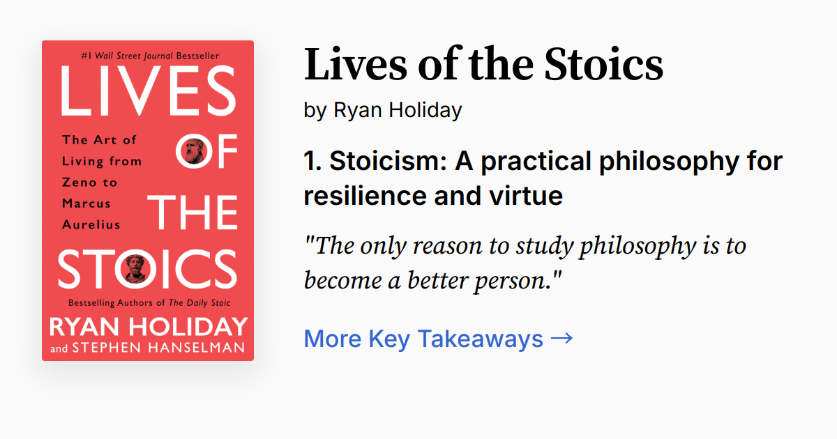 Cover of Lives of the Stoics