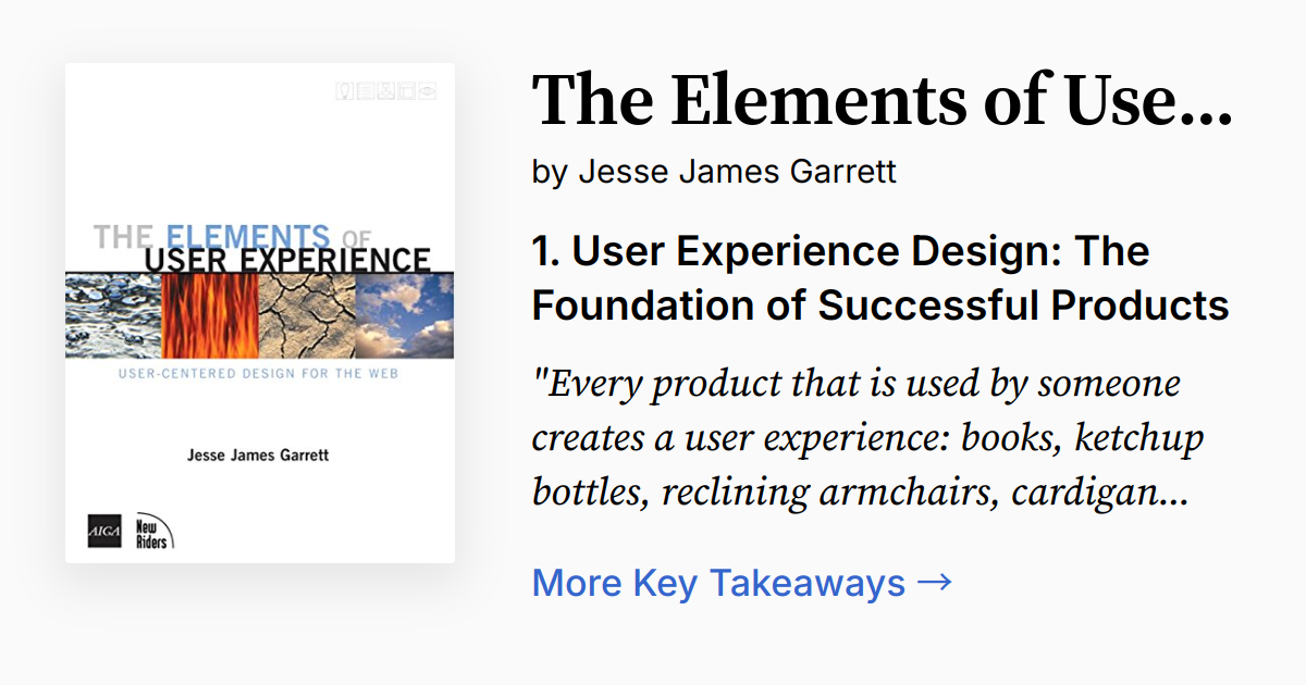 The Elements of User Experience | Summary, Audio, Quotes, FAQ