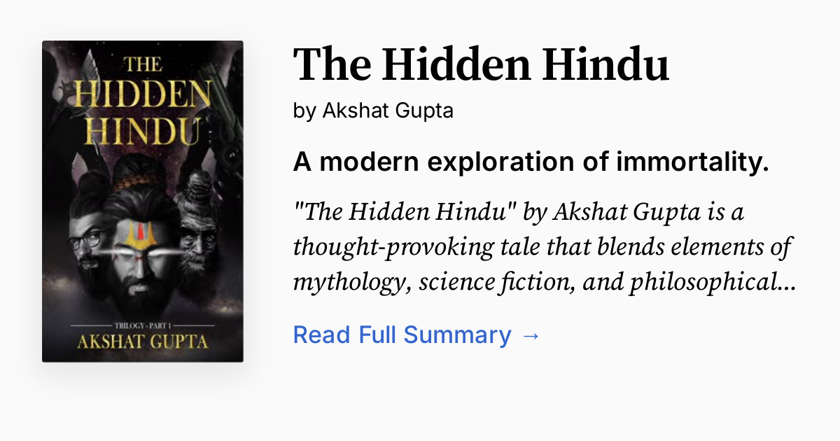 Cover of The Hidden Hindu