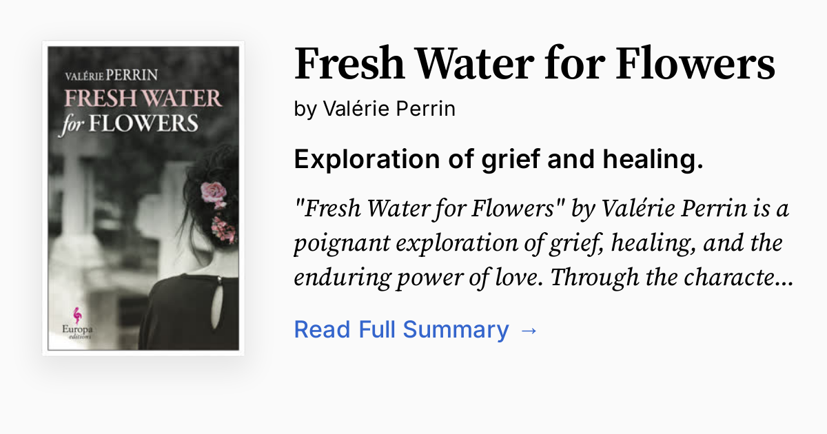 Cover of Fresh Water for Flowers