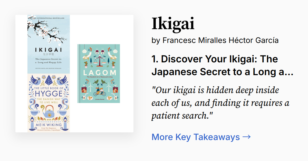 Cover of Ikigai