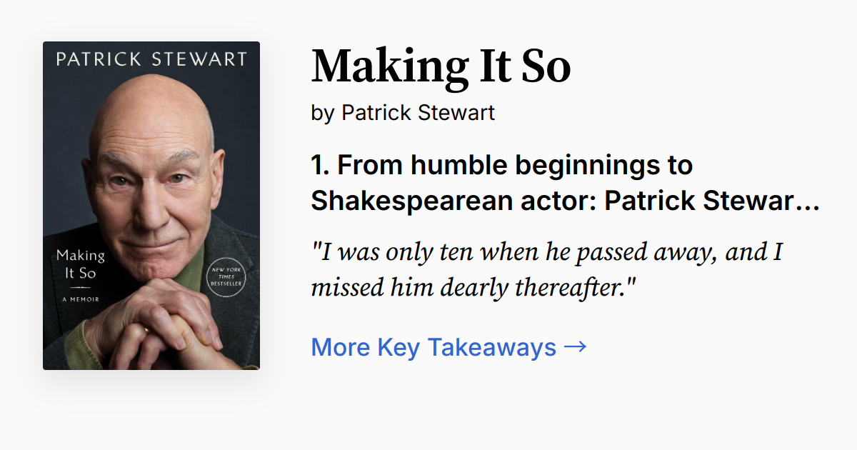 Cover of Making It So