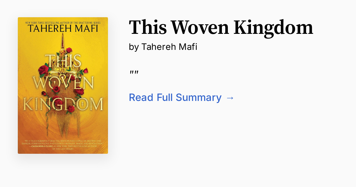 Cover of This Woven Kingdom