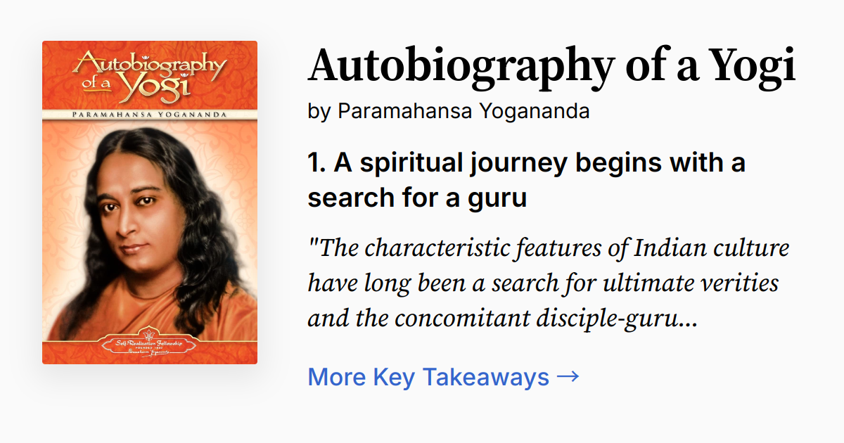 Cover of Autobiography of a Yogi