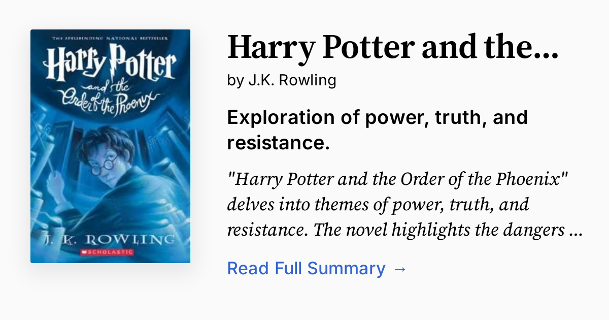 Cover of Harry Potter and the Order of the Phoenix