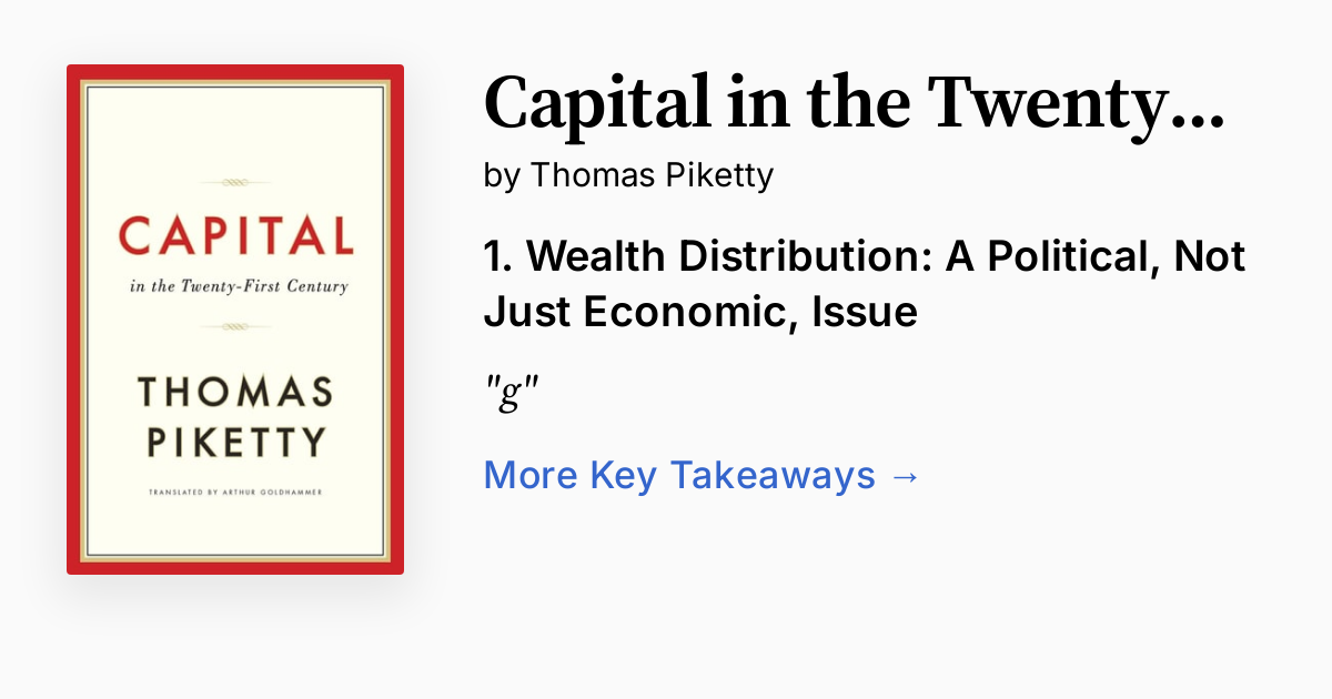 Cover of Capital in the Twenty First Century