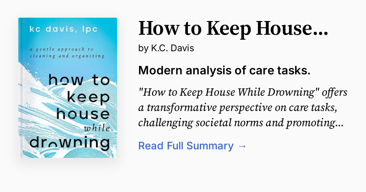 how to keep house while drowning
