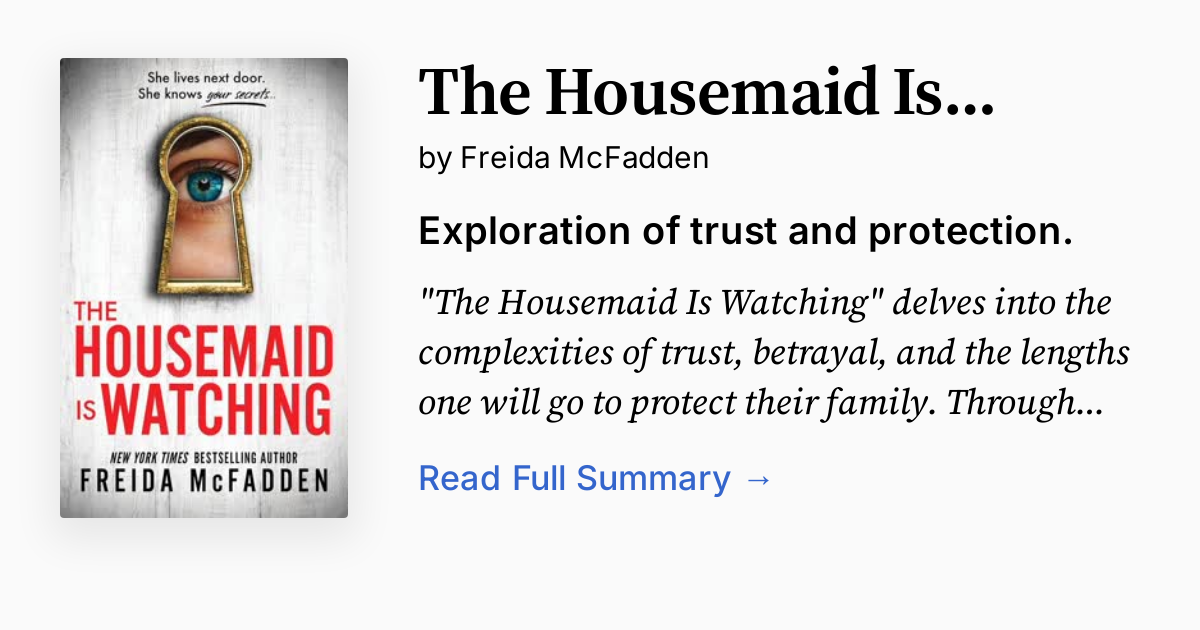 Cover of The Housemaid is Watching
