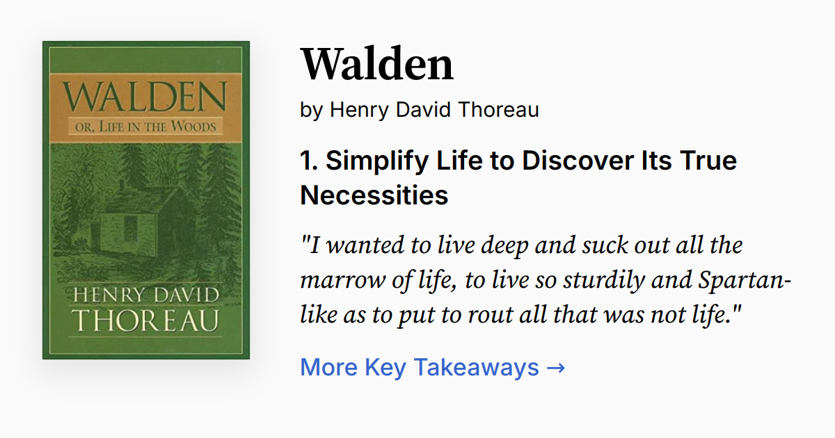 Cover of Walden or, Life in the Woods