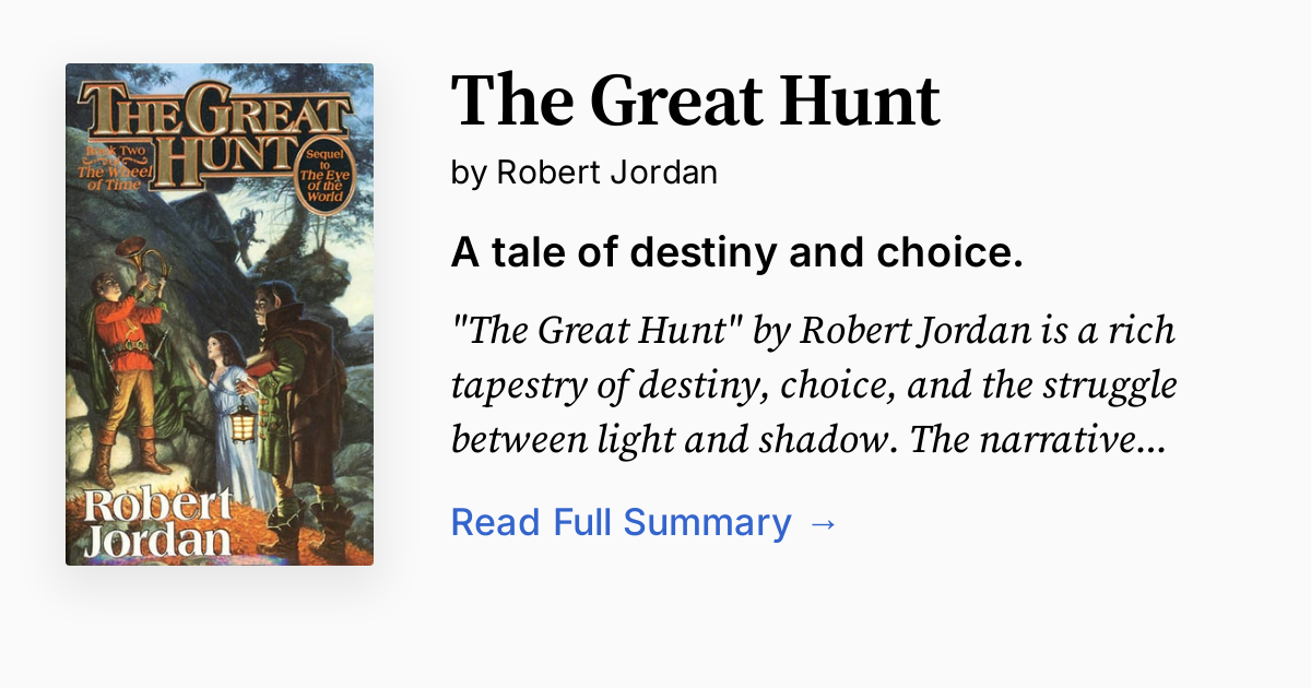 The Great Hunt by Robert Jordan Summary, Audio, Analysis, FAQ