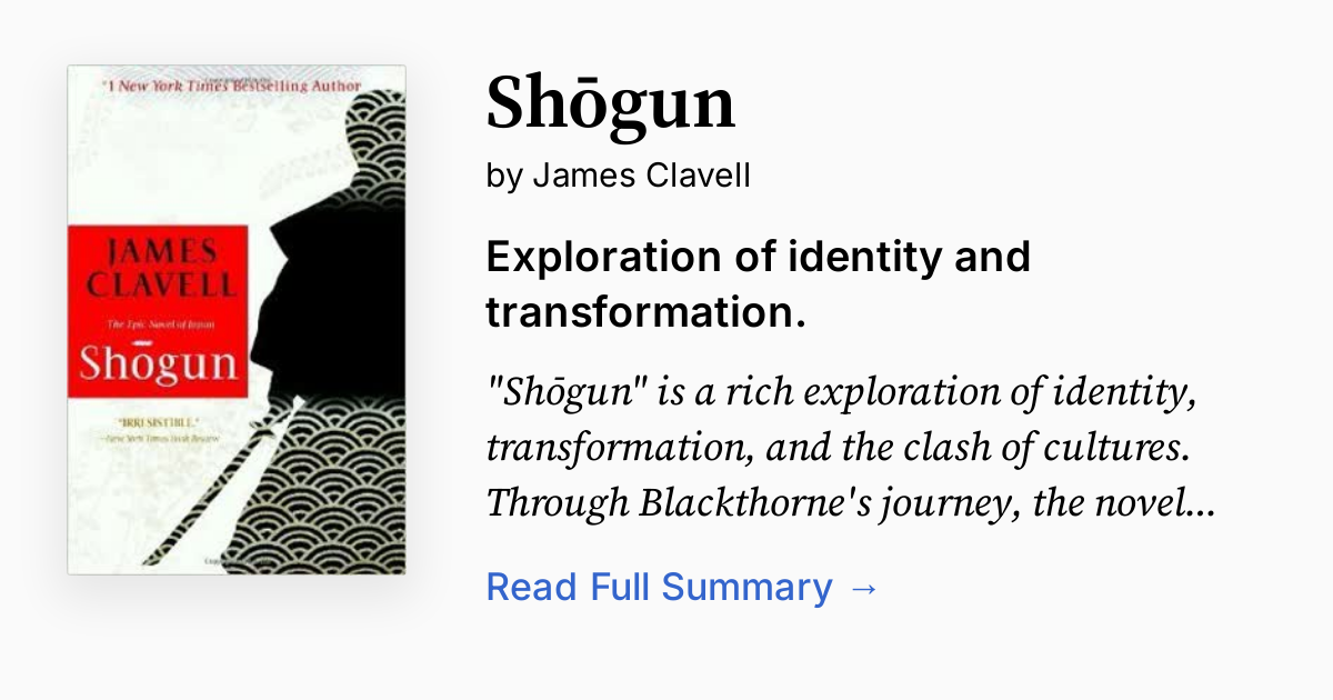 Shōgun by James Clavell | Summary, Audio, Analysis, FAQ