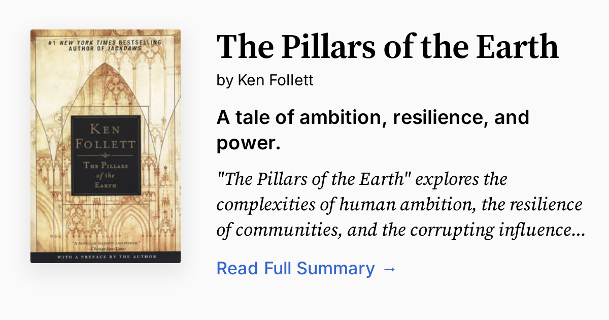 Cover of The Pillars of the Earth