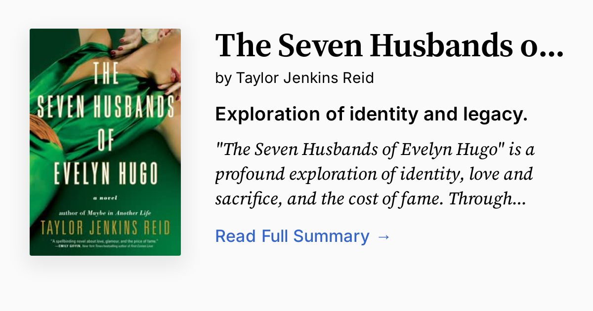 The Seven Husbands of Evelyn Hugo | Summary, Analysis, FAQ