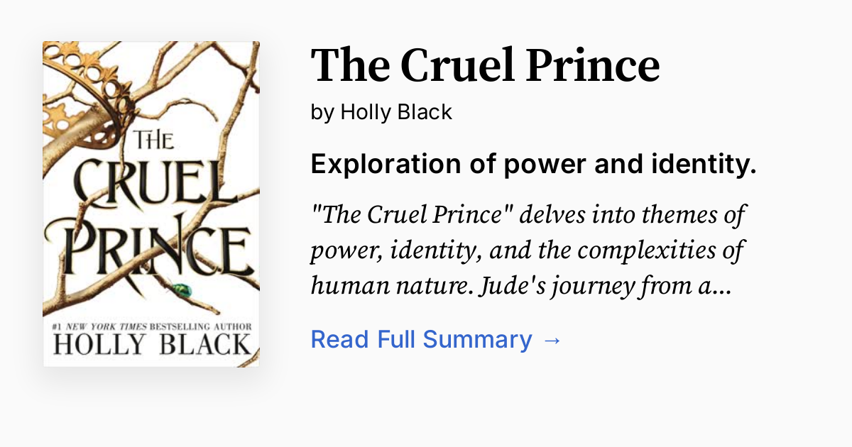 Cover of The Cruel Prince