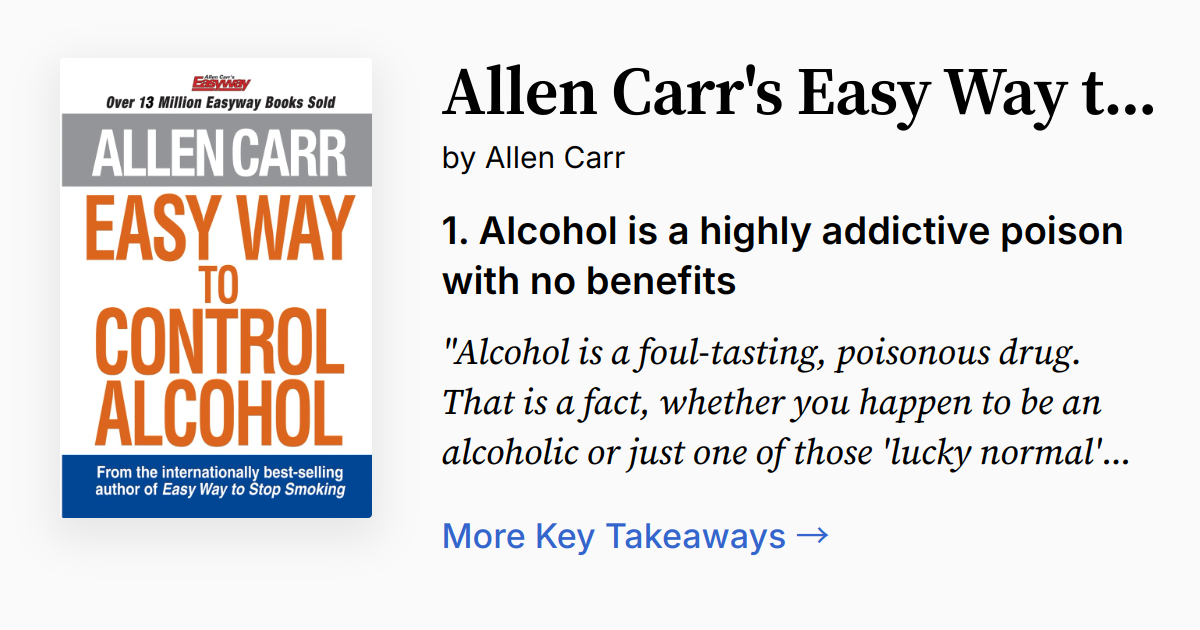 Cover of Easy Way to Control Alcohol