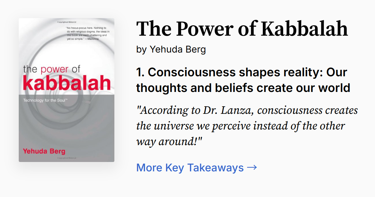 Cover of The Power of Kabbalah