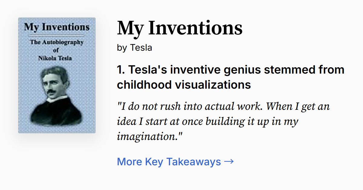 Cover of My Inventions