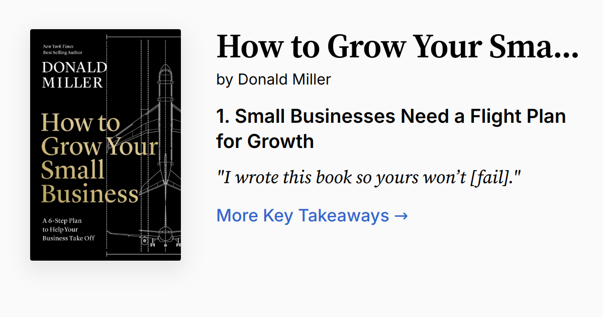 How to Grow Your Small Business | Summary, Audio, Quotes, FAQ