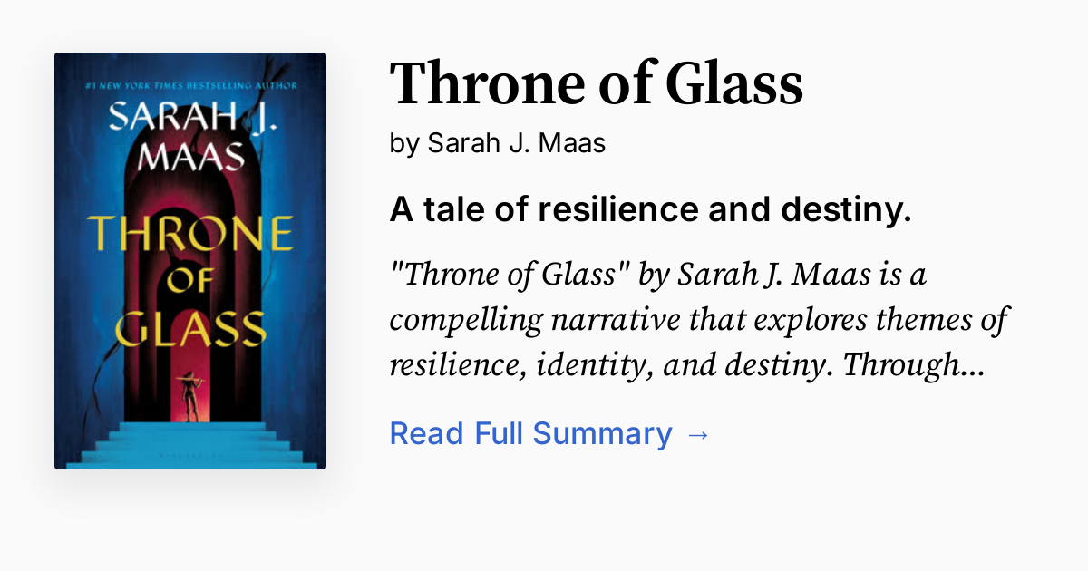 Cover of Throne of Glass