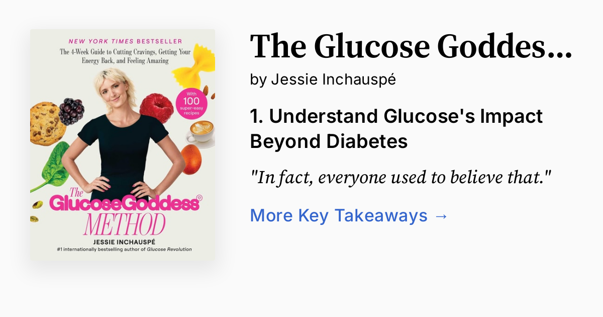 Cover of The Glucose Goddess Method