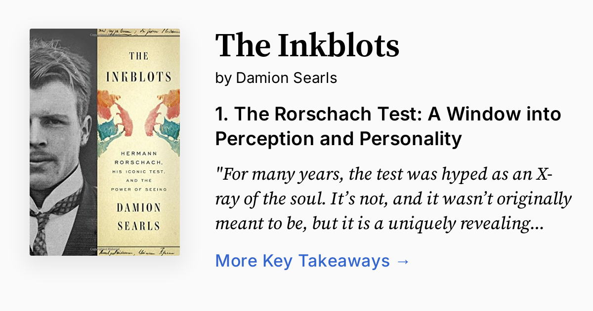 The Inkblots by Damion Searls | Summary, Audio, Quotes