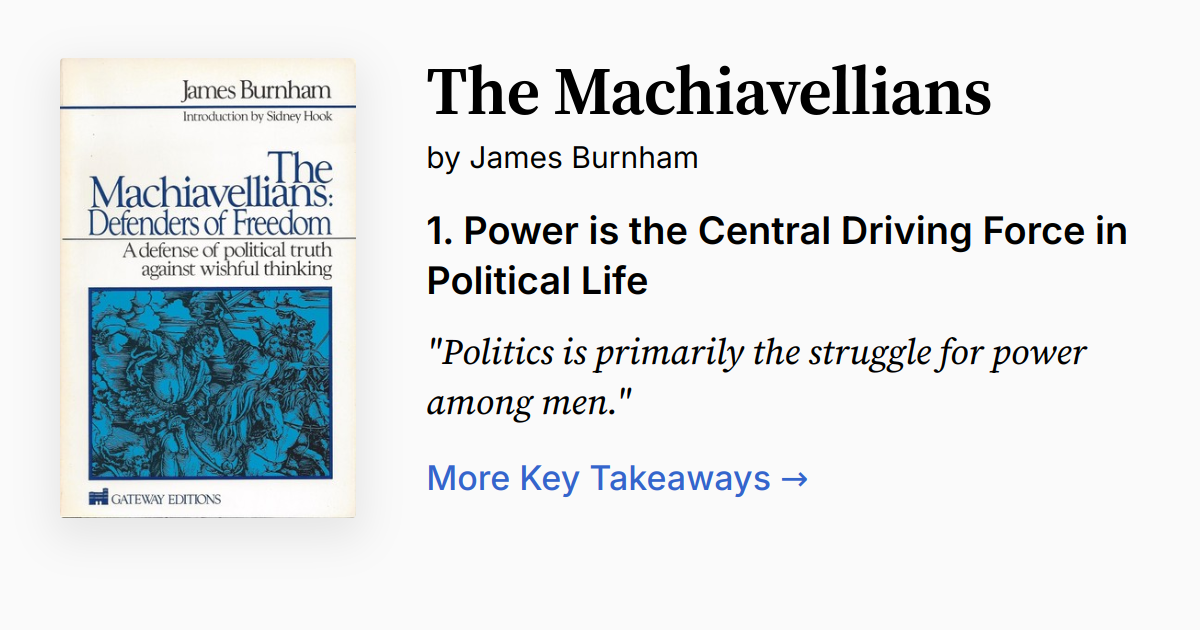 Cover of The Machiavellians