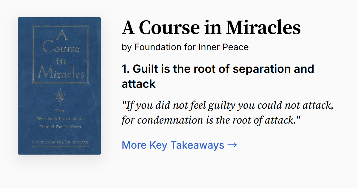 Cover of A Course in Miracles