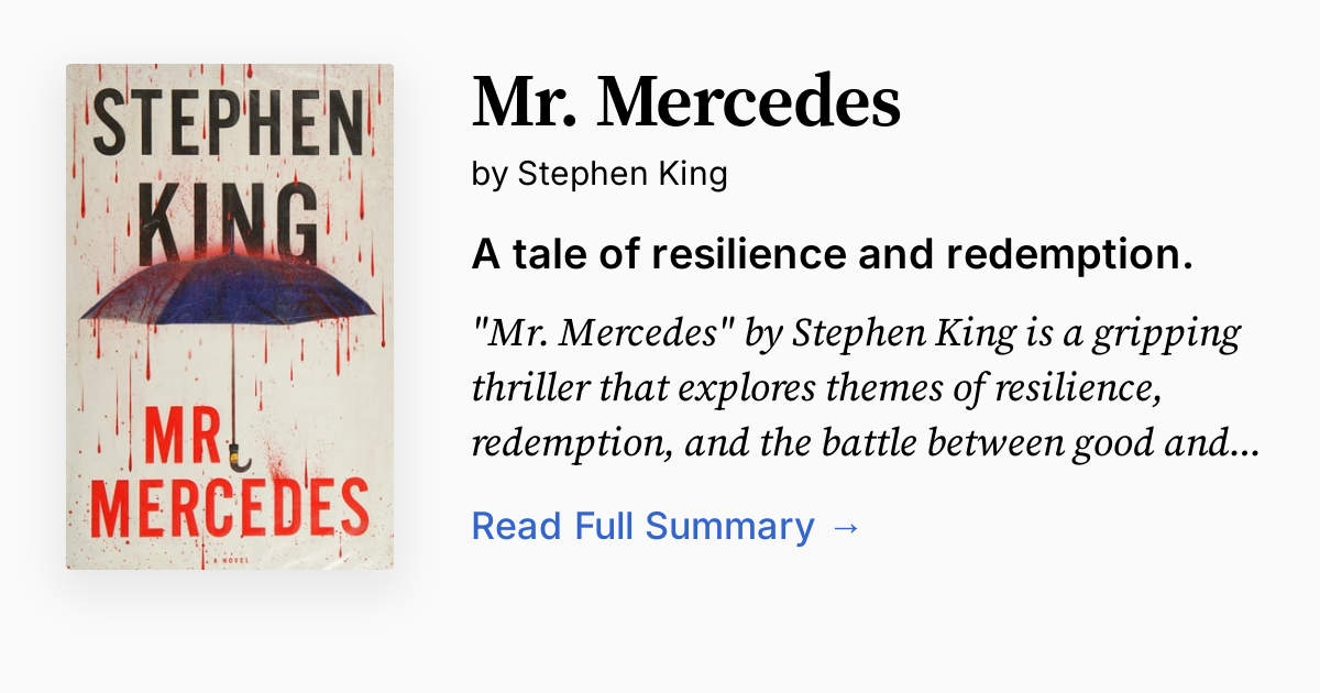 Cover of Mr. Mercedes