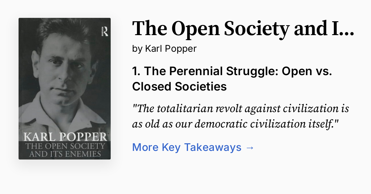 Cover of The Open Society and Its Enemies