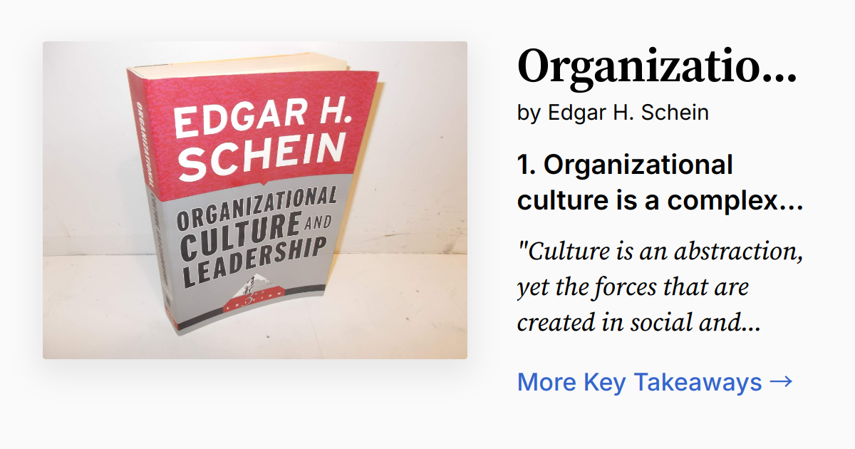 Cover of Organizational Culture and Leadership