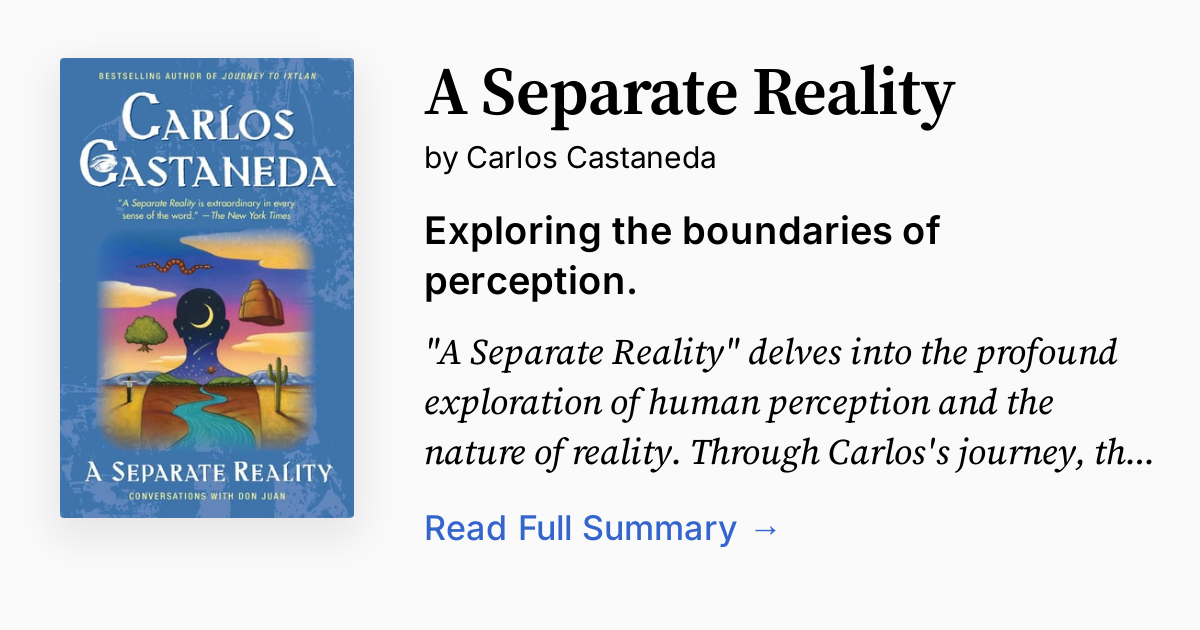 洋書　A Separate Reality Carlos Castaneda A Separate Reality: Carlos Castaneda: 0671732498