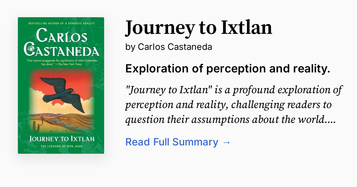 Cover of Journey to Ixtlan
