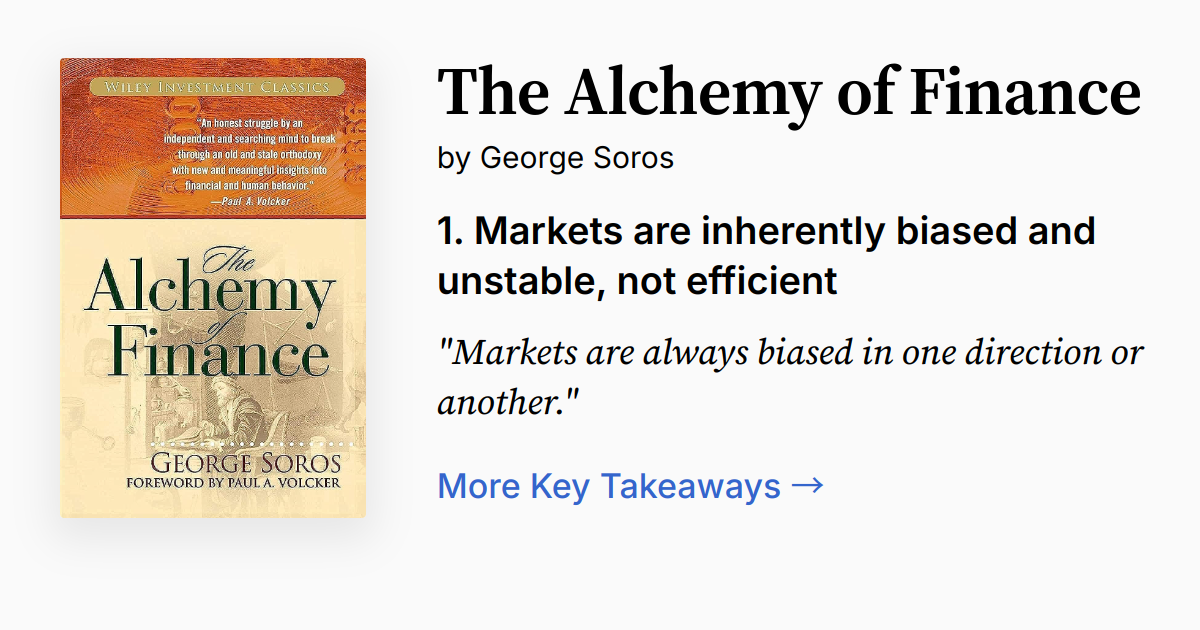 Cover of The Alchemy of Finance