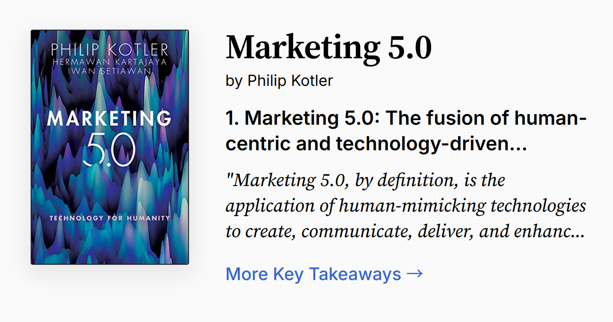 Cover of Marketing 5.0