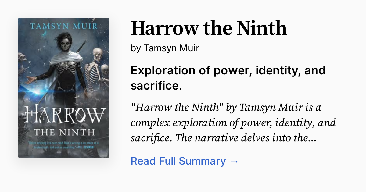 Harrow the Ninth Summary, Audio, Analysis, FAQ