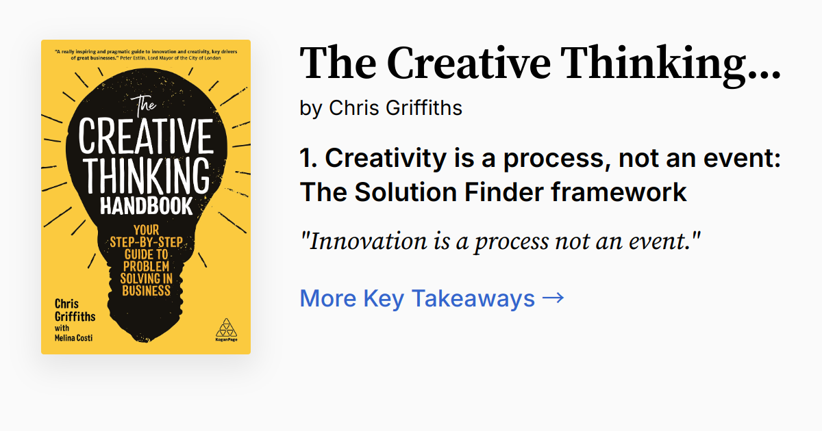 Creative Nudge The Creative Thinking Handbook | Summary, Audio, Quotes