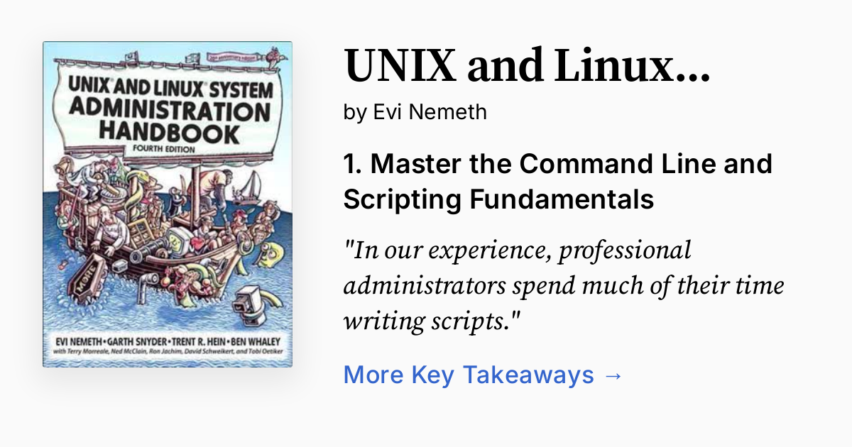 linux systems administration guide | pdf | command... UNIX and Linux System Administration Handbook | Summary, Audio, Quotes, FAQ