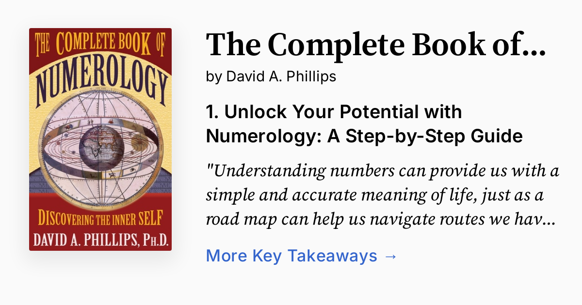 Cover of The Complete Book of Numerology